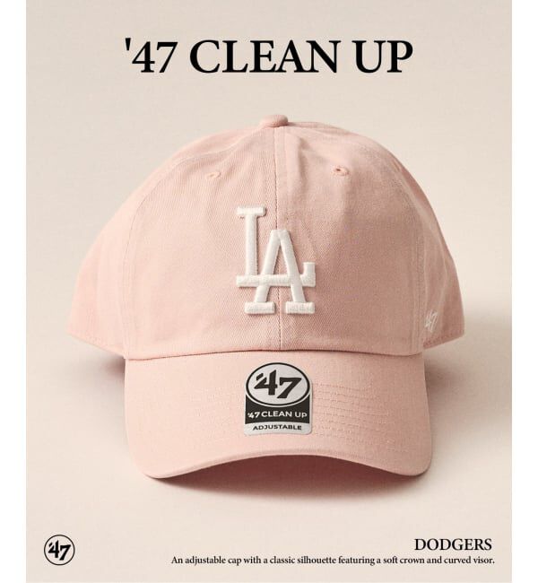 417 EDIFICE「47 CLEAN UP DODGERS」|キャップ・キャスケット|ピンク