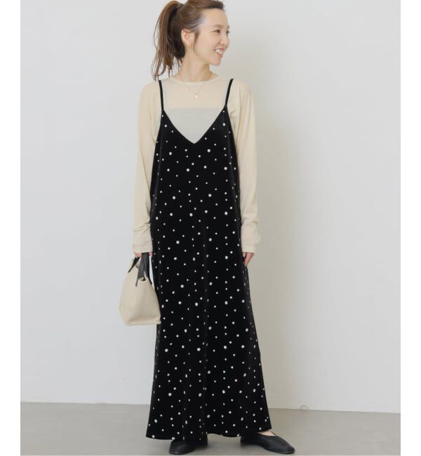 JOURNAL STANDARD relume「《WEB限定》小花刺繍ベロアキャミワンピース」|ワンピース|