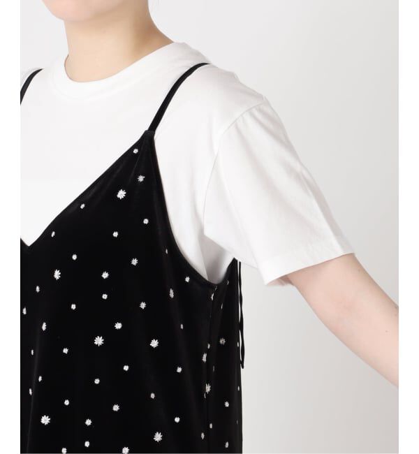 JOURNAL STANDARD relume「《WEB限定》小花刺繍ベロアキャミワンピース」|ワンピース|