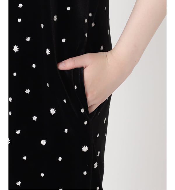 JOURNAL STANDARD relume「《WEB限定》小花刺繍ベロアキャミワンピース」|ワンピース|