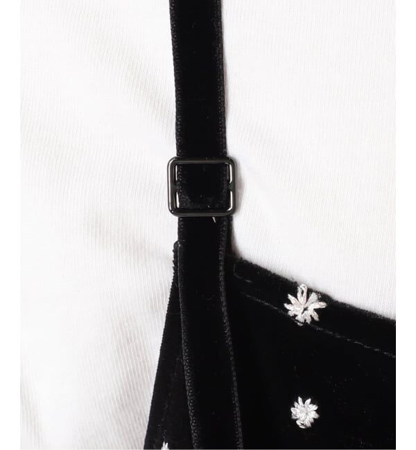 JOURNAL STANDARD relume「《WEB限定》小花刺繍ベロアキャミワンピース」|ワンピース|