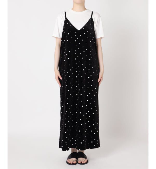JOURNAL STANDARD relume「《WEB限定》小花刺繍ベロアキャミワンピース」|ワンピース|
