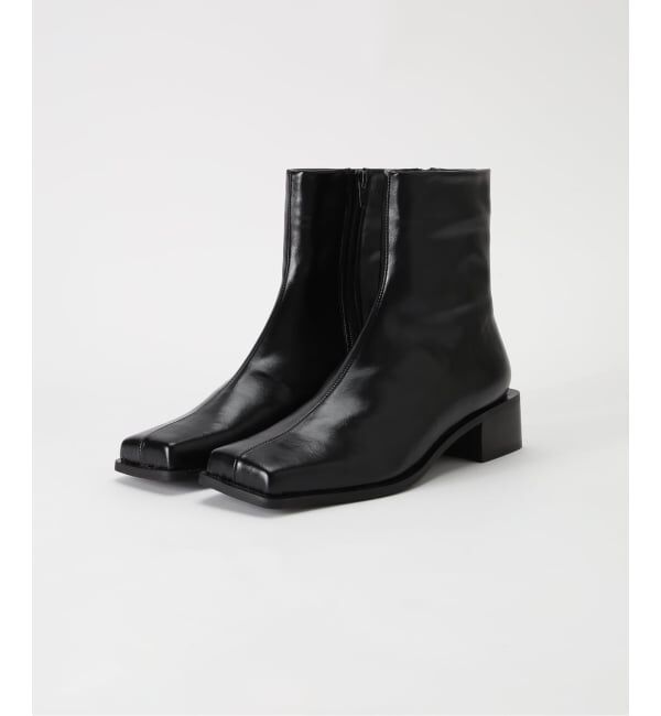 GRISE「《予約 / WEB+一部店舗限定》GRISE3.5cmBOXスクエアソフトフィットショートブーツ」|ショートブーツ|