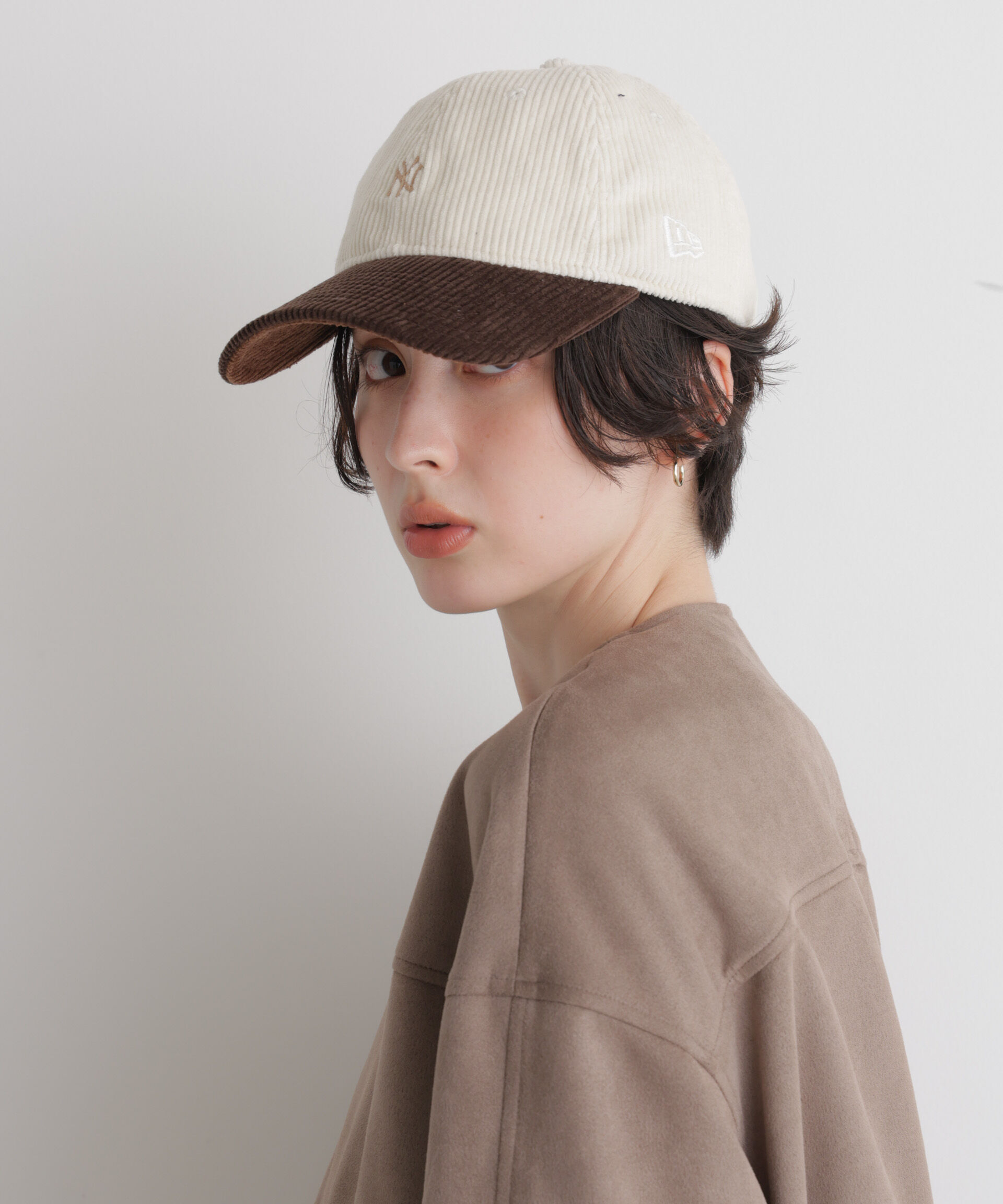 NANO universe「NEW ERA(R)/別注 CC NEYYAN MINILOGO corduroy」|キャップ・キャスケット|