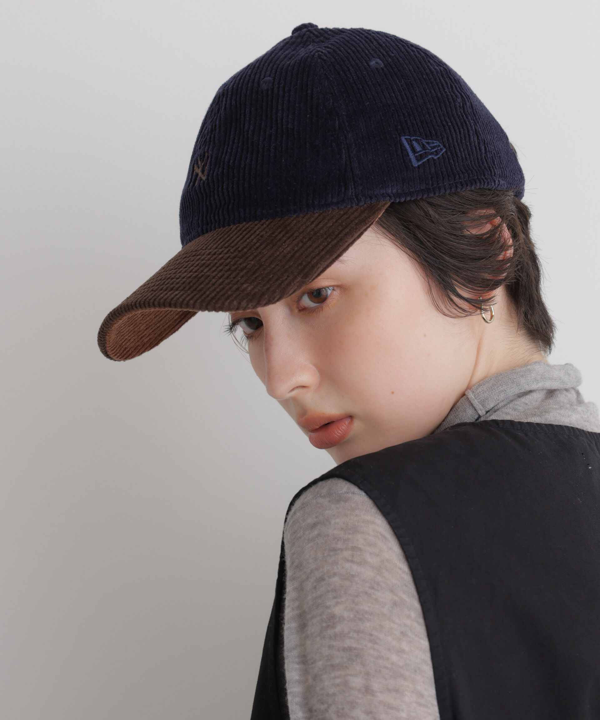 NANO universe「NEW ERA(R)/別注 CC NEYYAN MINILOGO corduroy」|キャップ・キャスケット|