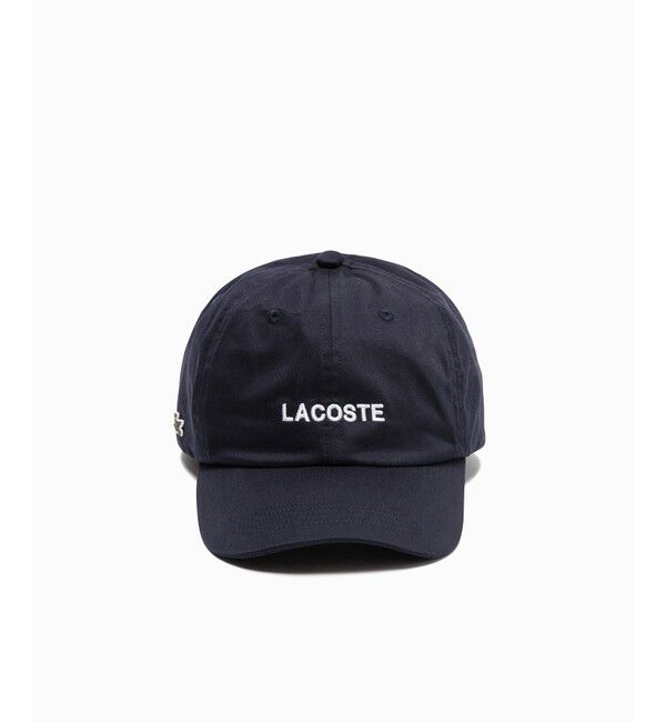 LACOSTE「ブランドネームロゴ刺繍エッセンシャルキャップ」|キャップ・キャスケット|