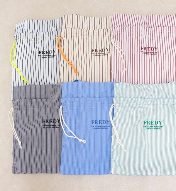 fredy emue「アウトポケットストライプロゴトートバッグ」|トートバッグ|