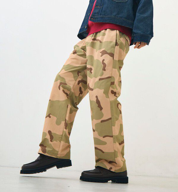 GLOSTER「【人気シリーズ/UNISEX/5色展開】GOODNESS イージーパンツ 無地/迷彩」|チノ|ベージュ系その他