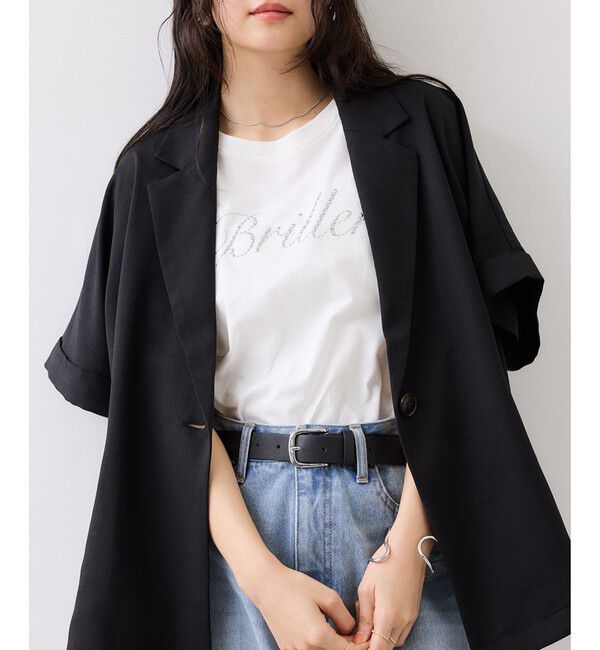 VIS「キラリアソートフォト＆ロゴTシャツ」|Tシャツ・カットソー|ホワイト系(11)