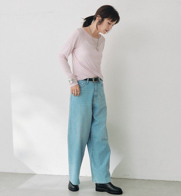  「シルクブレンドボートTee」|Tシャツ・カットソー|