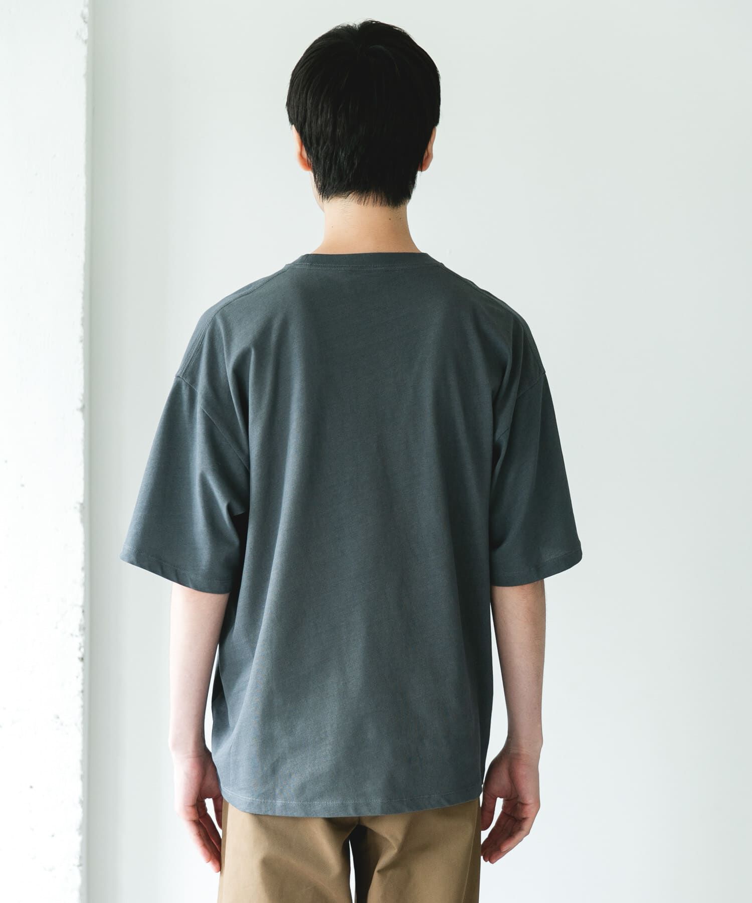 URBAN RESEARCH DOORS「ハイツイストクルーネック ショートスリーブTシャツ」|Tシャツ・カットソー|