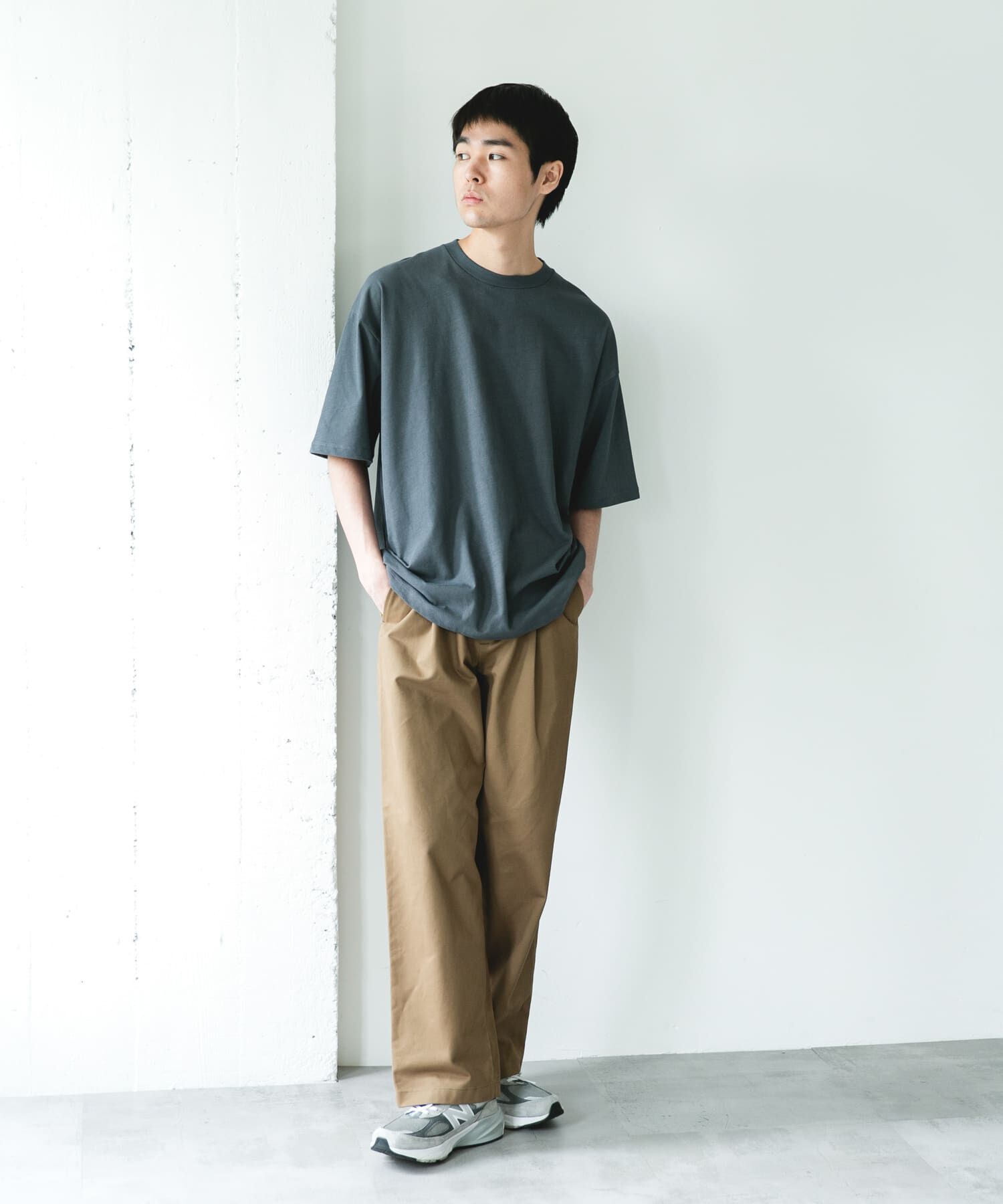 URBAN RESEARCH DOORS「ハイツイストクルーネック ショートスリーブTシャツ」|Tシャツ・カットソー|