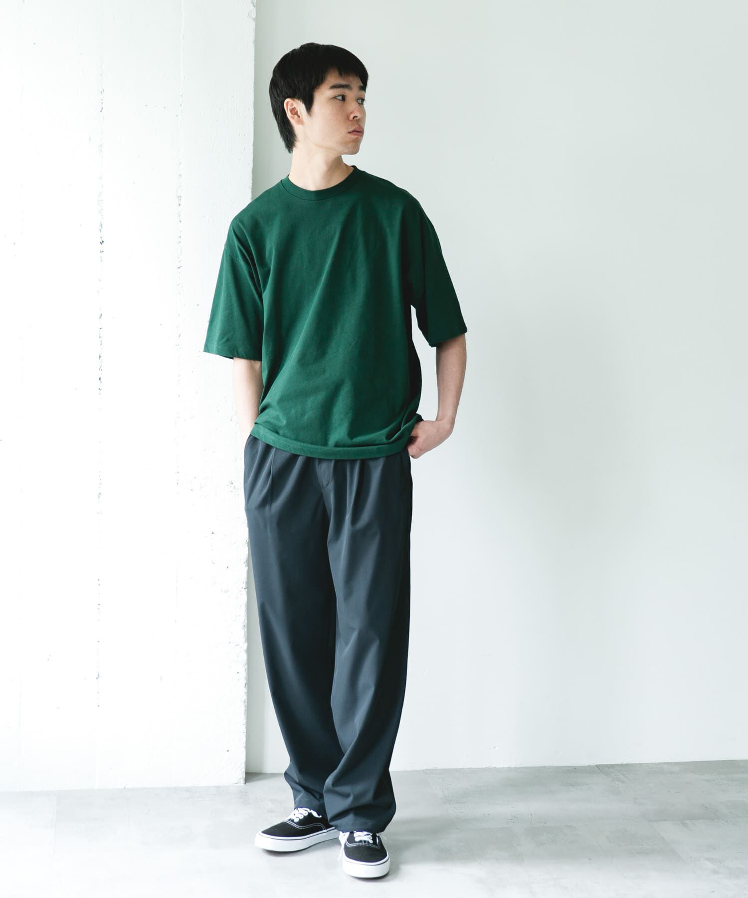 URBAN RESEARCH DOORS「ハイツイストクルーネック ショートスリーブTシャツ」|Tシャツ・カットソー|