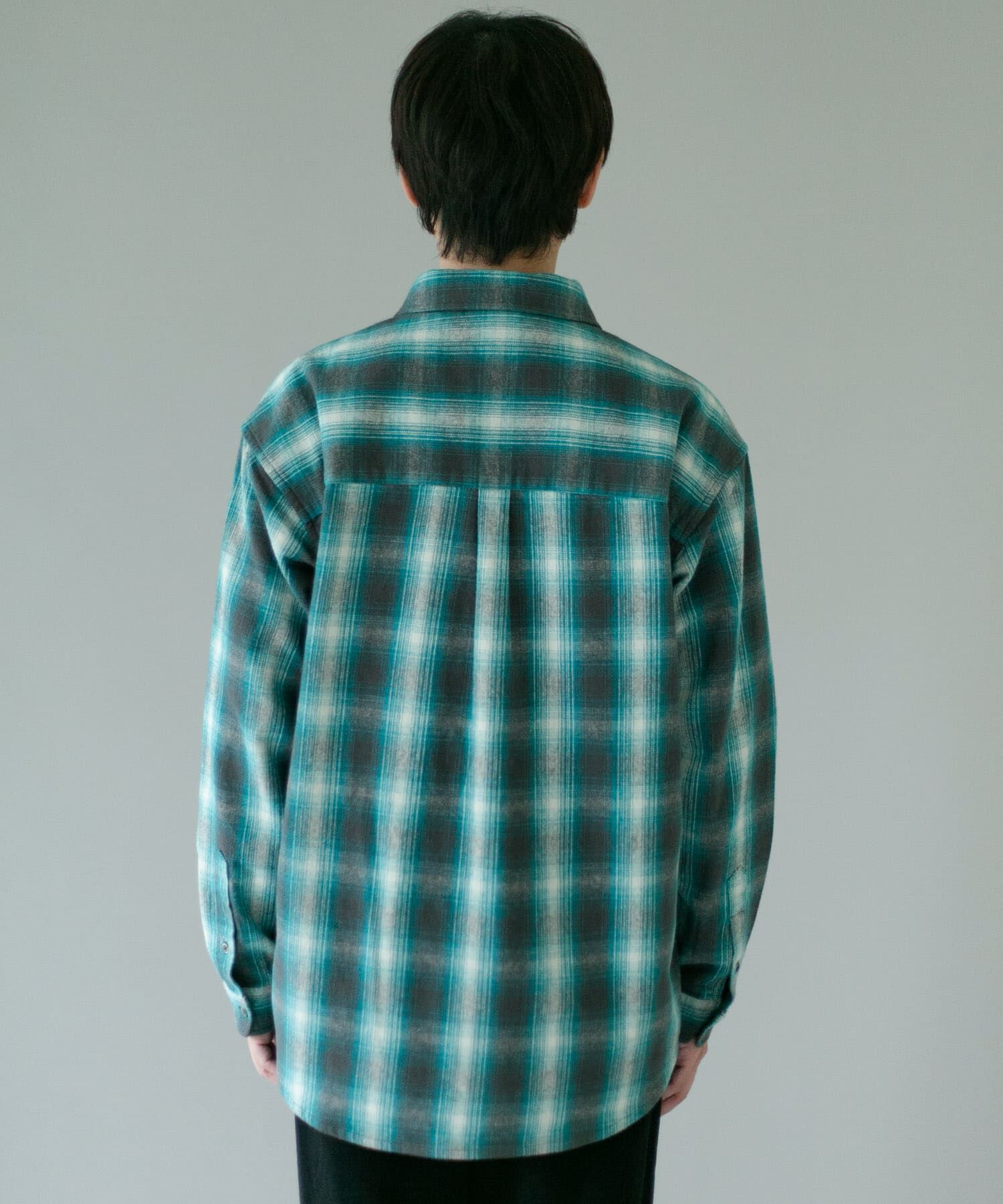 URBAN RESEARCH DOORS「USAコットン オンブレチェック シャツ」|シャツ・ブラウス|