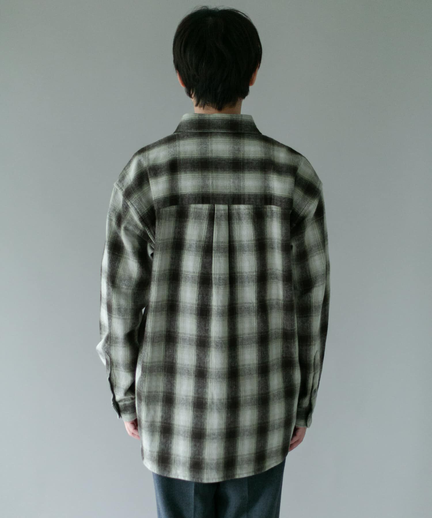 URBAN RESEARCH DOORS「USAコットン オンブレチェック シャツ」|シャツ・ブラウス|