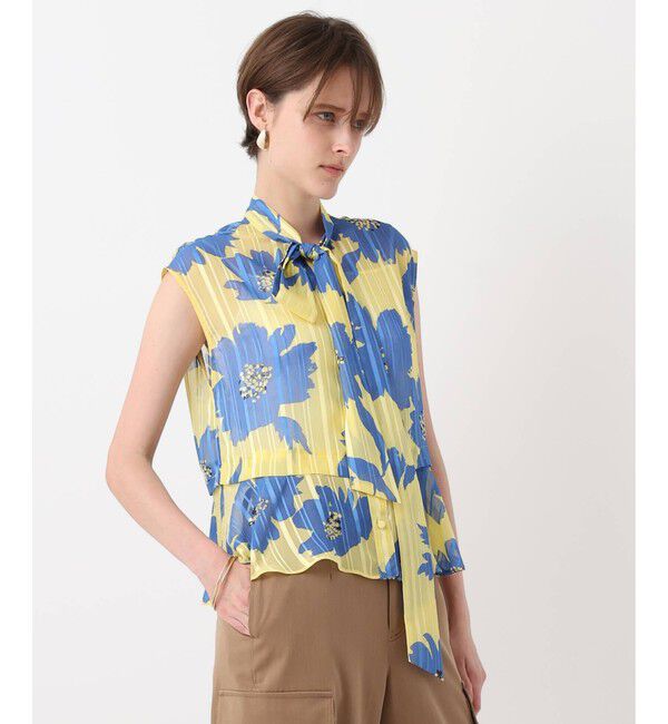allureville「◇WEB ルミネ別注 シアーヨウリュウブラウス」|シャツ・ブラウス|