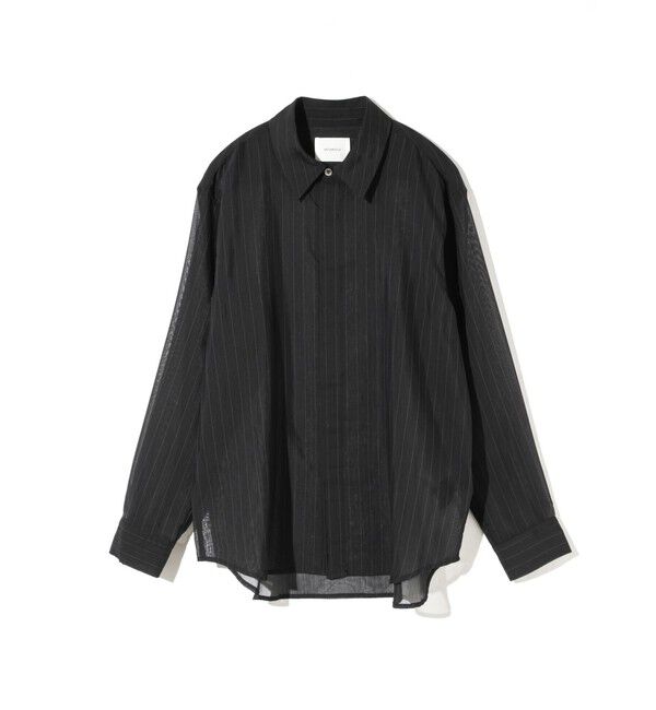 MIDIUMISOLID「MIDIUMISOLID Men&rsquo;s シアーストライプシャツ」|シャツ・ブラウス|