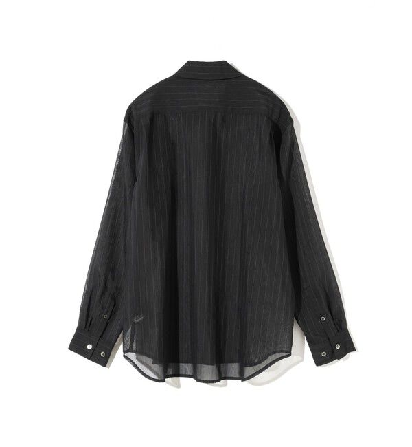 MIDIUMISOLID「MIDIUMISOLID Men&rsquo;s シアーストライプシャツ」|シャツ・ブラウス|