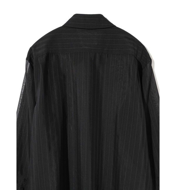 MIDIUMISOLID「MIDIUMISOLID Men&rsquo;s シアーストライプシャツ」|シャツ・ブラウス|