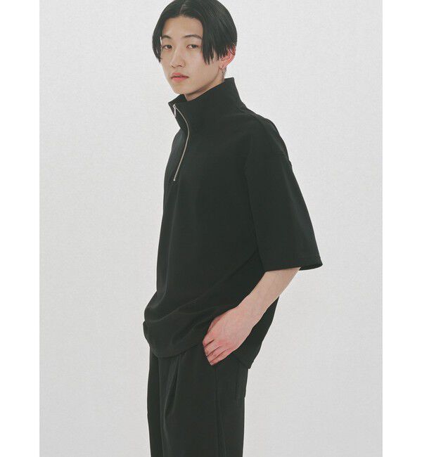 MIDIUMISOLID「MIDIUMISOLID Men&rsquo;s ハーフジップワイドプルオーバー」|Tシャツ・カットソー|
