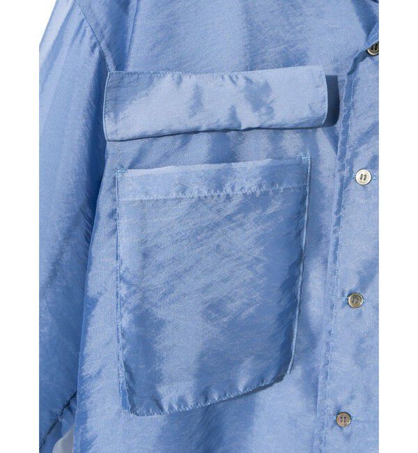 MIDIUMISOLID「MIDIUMISOLID Men&rsquo;s シアーオープンカラーシャツ」|シャツ・ブラウス|