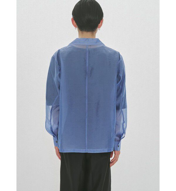 MIDIUMISOLID「MIDIUMISOLID Men&rsquo;s シアーオープンカラーシャツ」|シャツ・ブラウス|