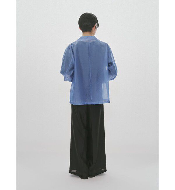 MIDIUMISOLID「MIDIUMISOLID Men&rsquo;s シアーオープンカラーシャツ」|シャツ・ブラウス|