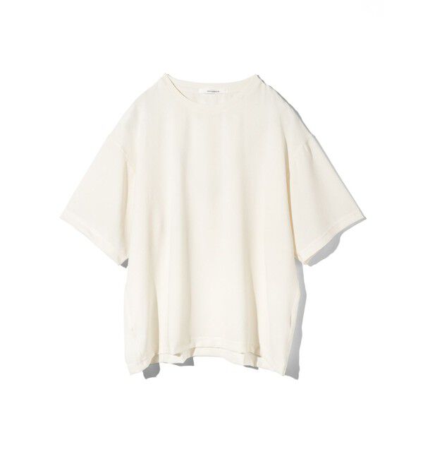 MIDIUMISOLID「MIDIUMISOLID Men&rsquo;s ハーフスリーブシアーベーシックプルオーバー」|Tシャツ・カットソー|