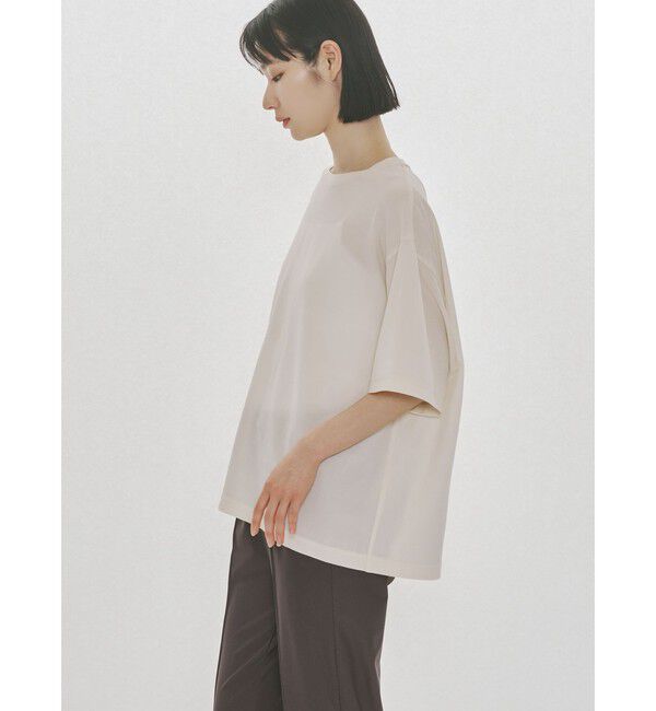 MIDIUMISOLID「MIDIUMISOLID Men&rsquo;s ハーフスリーブシアーベーシックプルオーバー」|Tシャツ・カットソー|