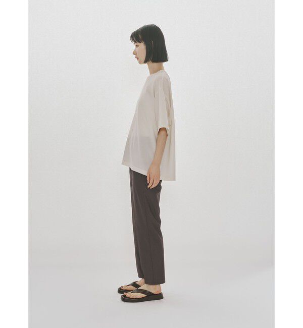 MIDIUMISOLID「MIDIUMISOLID Men&rsquo;s ハーフスリーブシアーベーシックプルオーバー」|Tシャツ・カットソー|