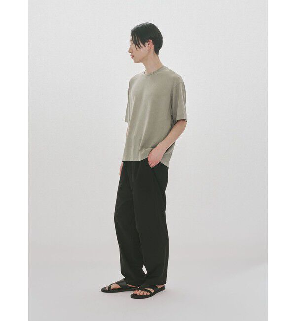 MIDIUMISOLID「MIDIUMISOLID Men&rsquo;s ハーフスリーブシアーベーシックプルオーバー」|Tシャツ・カットソー|