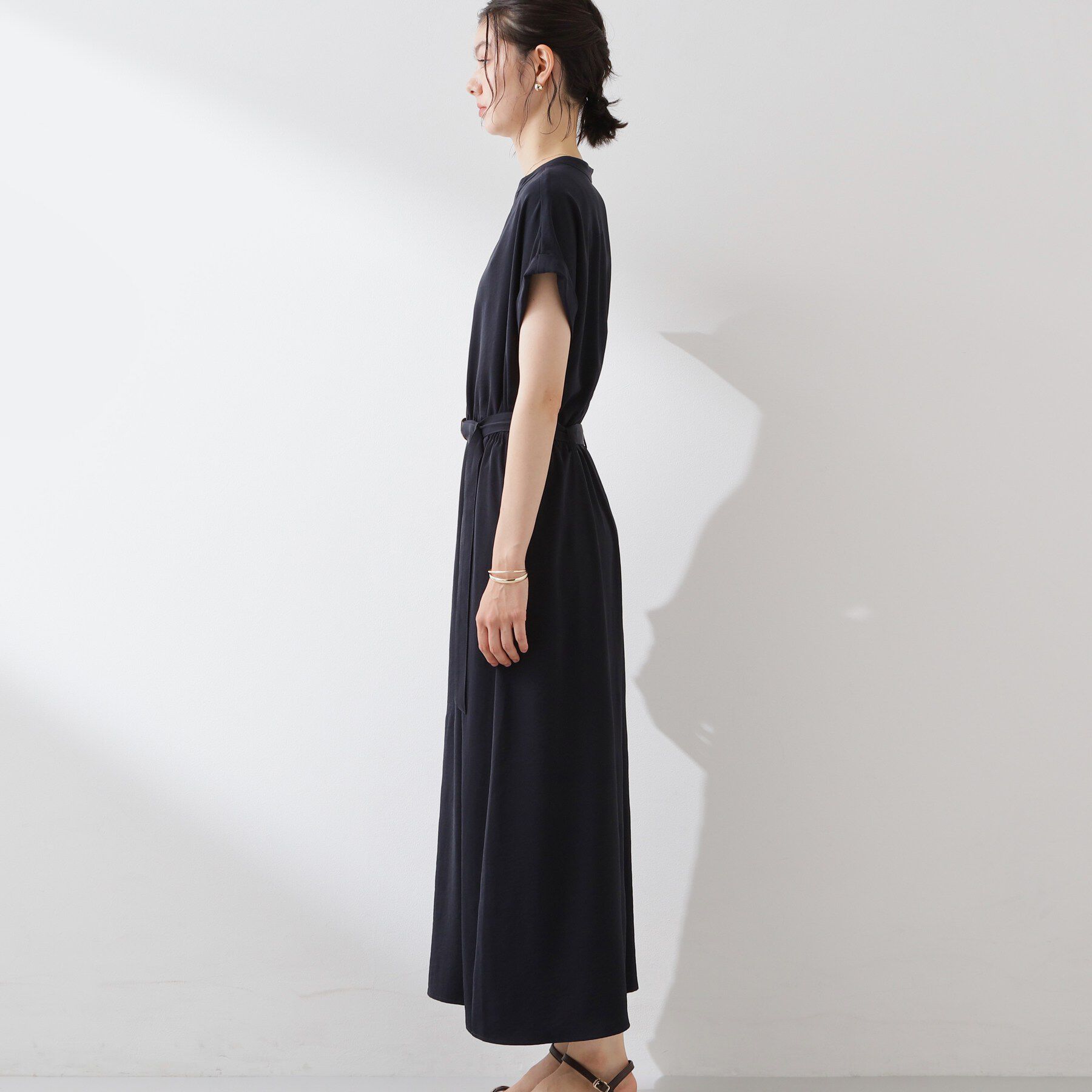 THE SHOP TK「【M-XL/防しわ/UV】やみつきになる とろみスキッパーワンピース」|ワンピース|