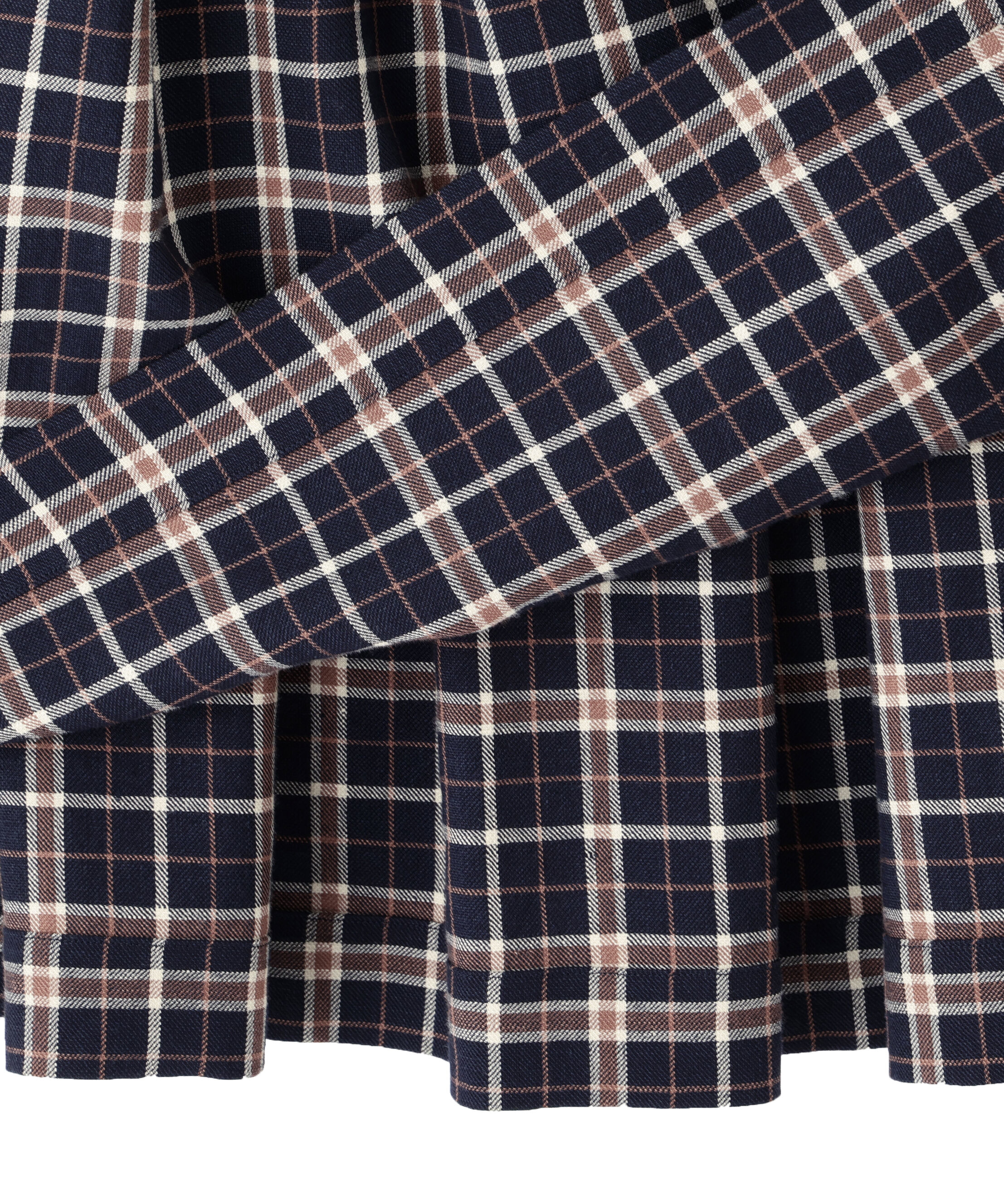  「WOOL LINEN CHECK SKIRT」|スカート|