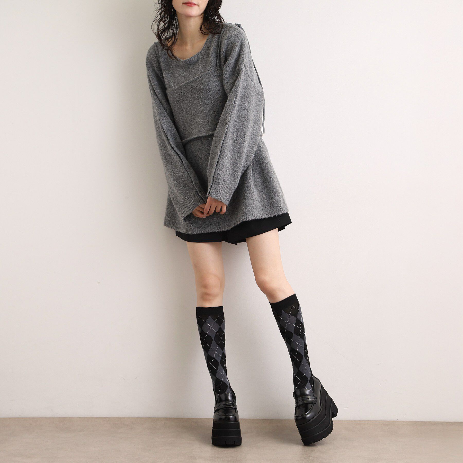 ESPERANZA「厚底トリプルソールペニーローファー」|パンプス|