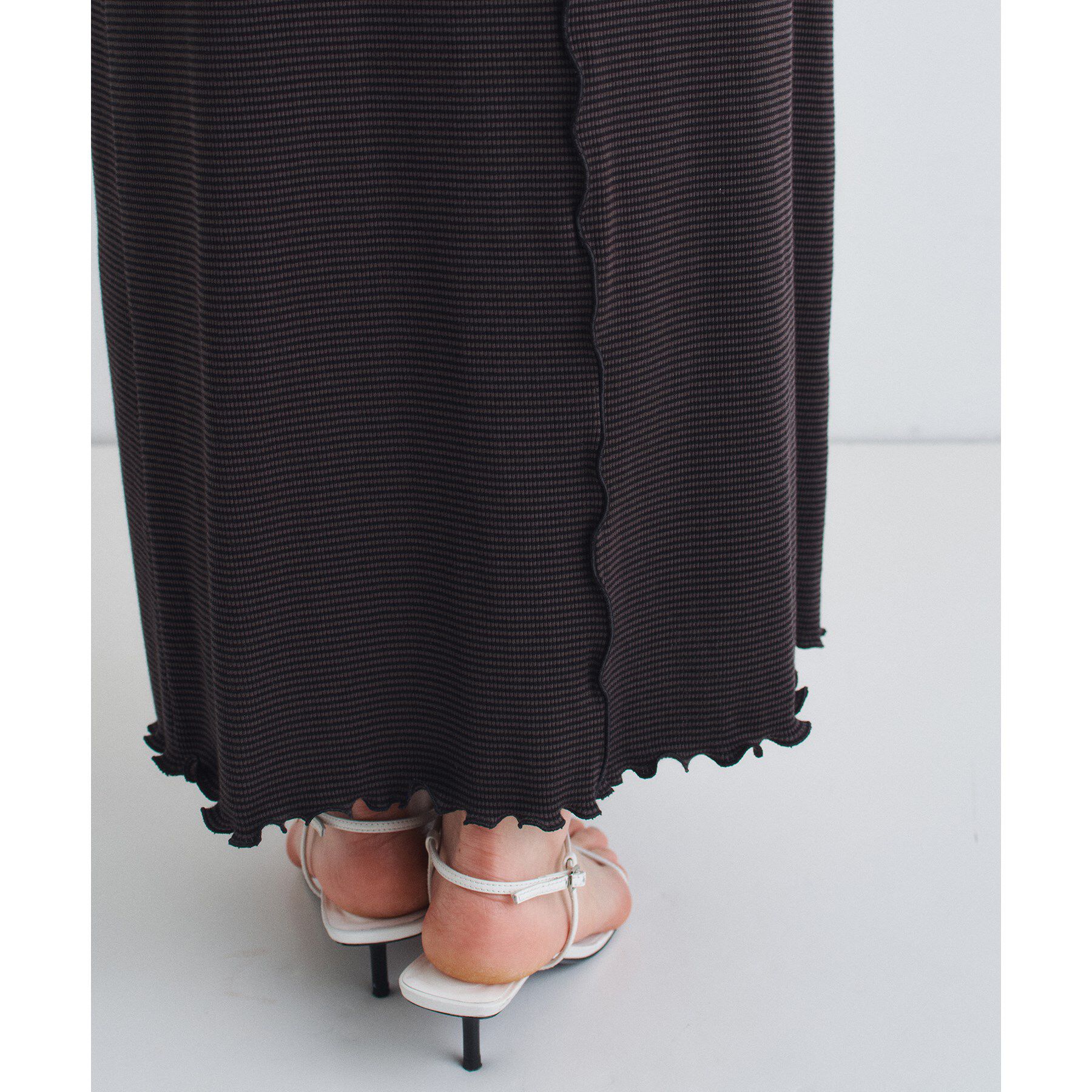 CODE A「【Cup-in】chic border jersey dress」|ワンピース|