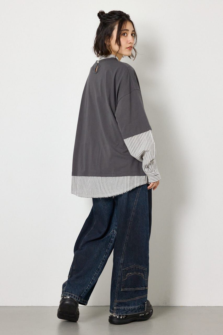 RODEO CROWNS「レイヤードビッグTシャツ」|Tシャツ・カットソー|