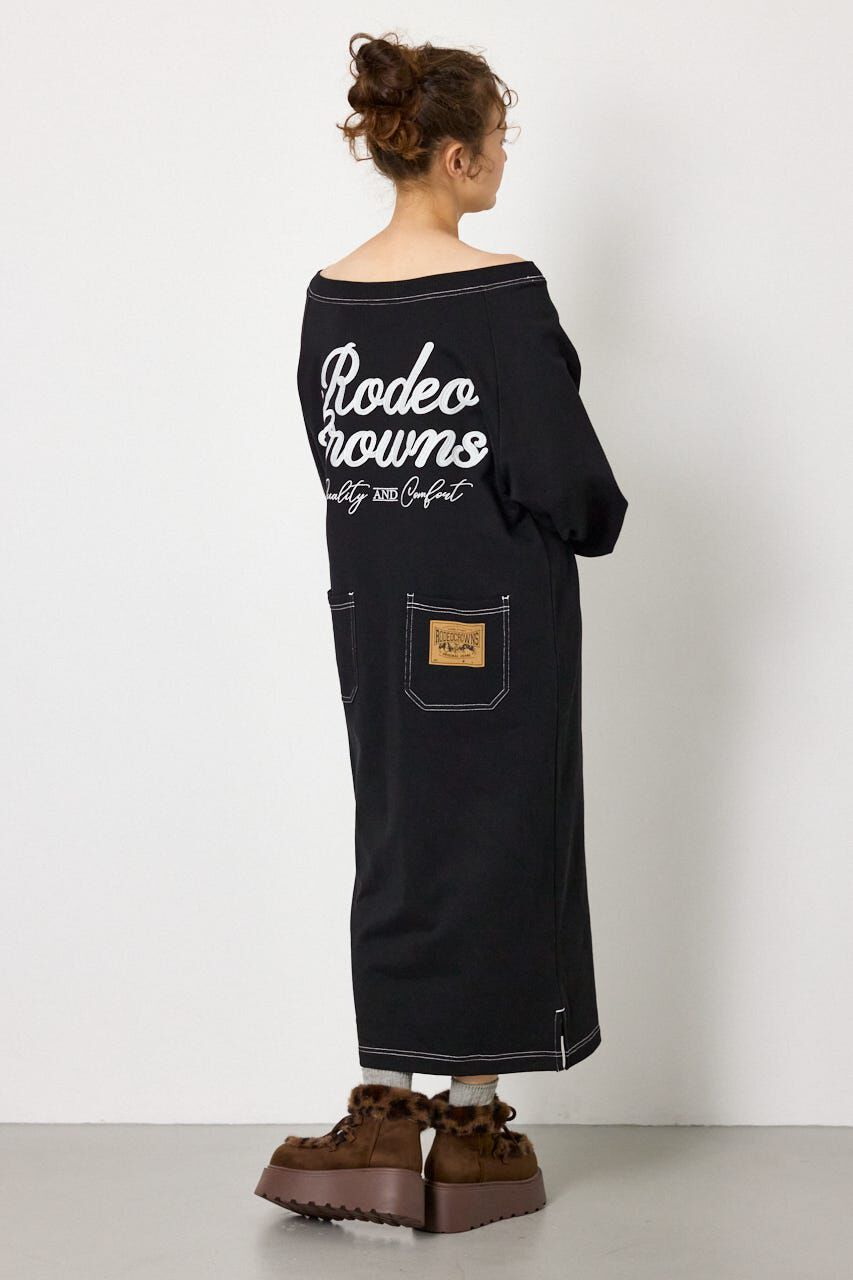 RODEO CROWNS「ラグランカラーステッチオフショルワンピース」|ワンピース|