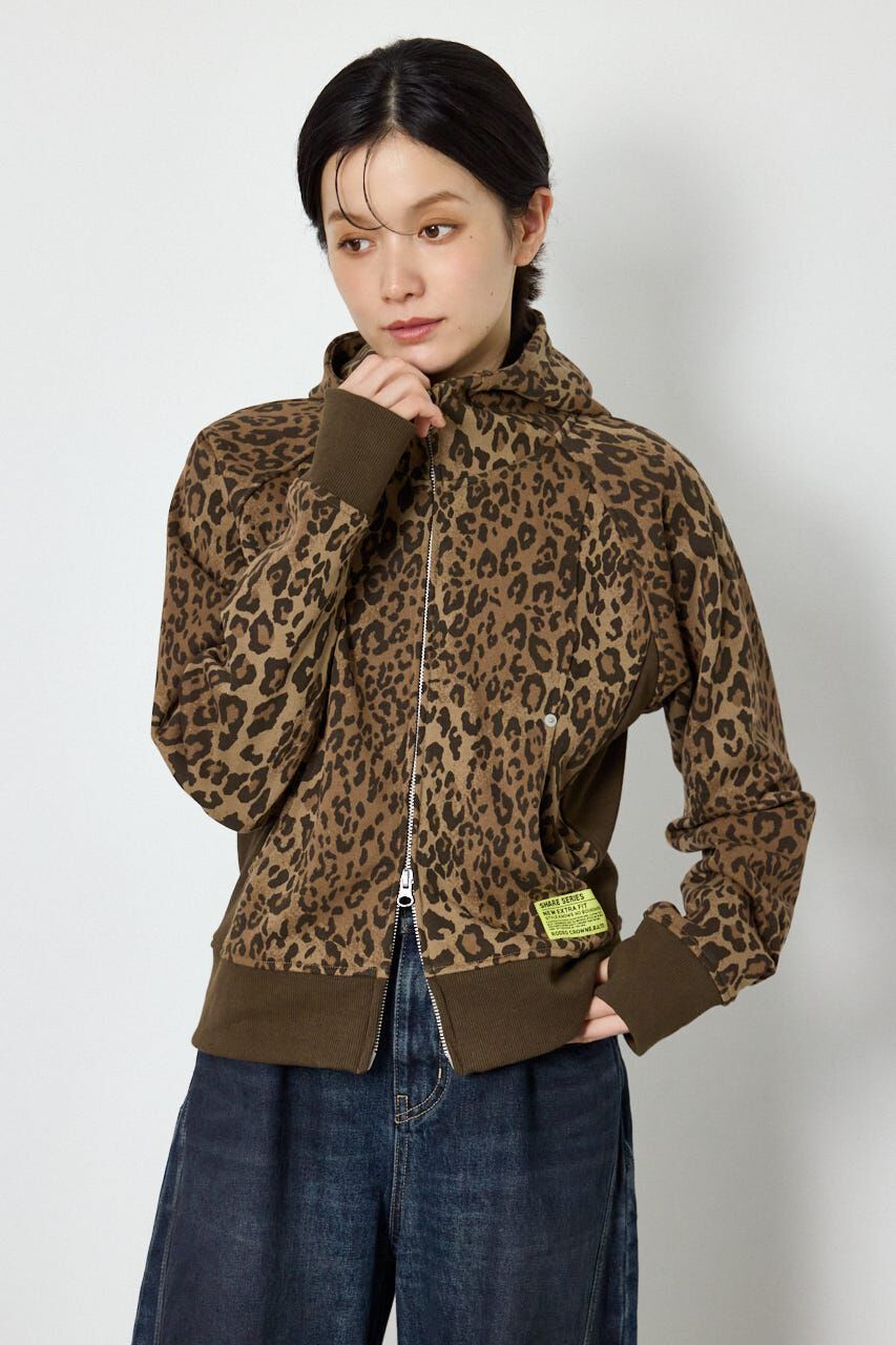 RODEO CROWNS「(UNISEX)SHARE パターンスタンドネックジップパーカー」|パーカー|柄BEG5