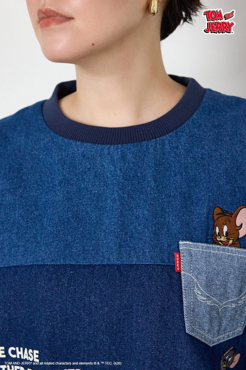 RODEO CROWNS「(TOM and JERRY)カスタムデニムトップス」|Tシャツ・カットソー|