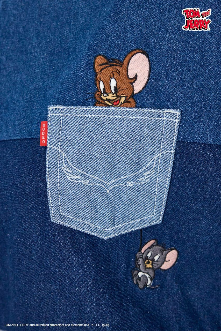 RODEO CROWNS「(TOM and JERRY)カスタムデニムトップス」|Tシャツ・カットソー|