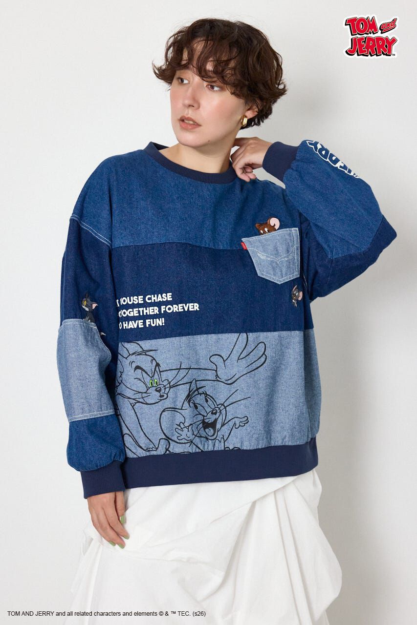 RODEO CROWNS「(TOM and JERRY)カスタムデニムトップス」|Tシャツ・カットソー|