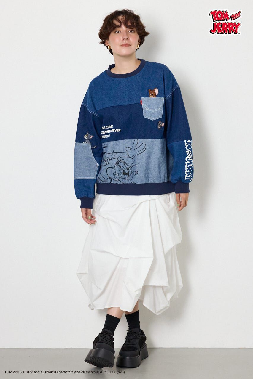 RODEO CROWNS「(TOM and JERRY)カスタムデニムトップス」|Tシャツ・カットソー|