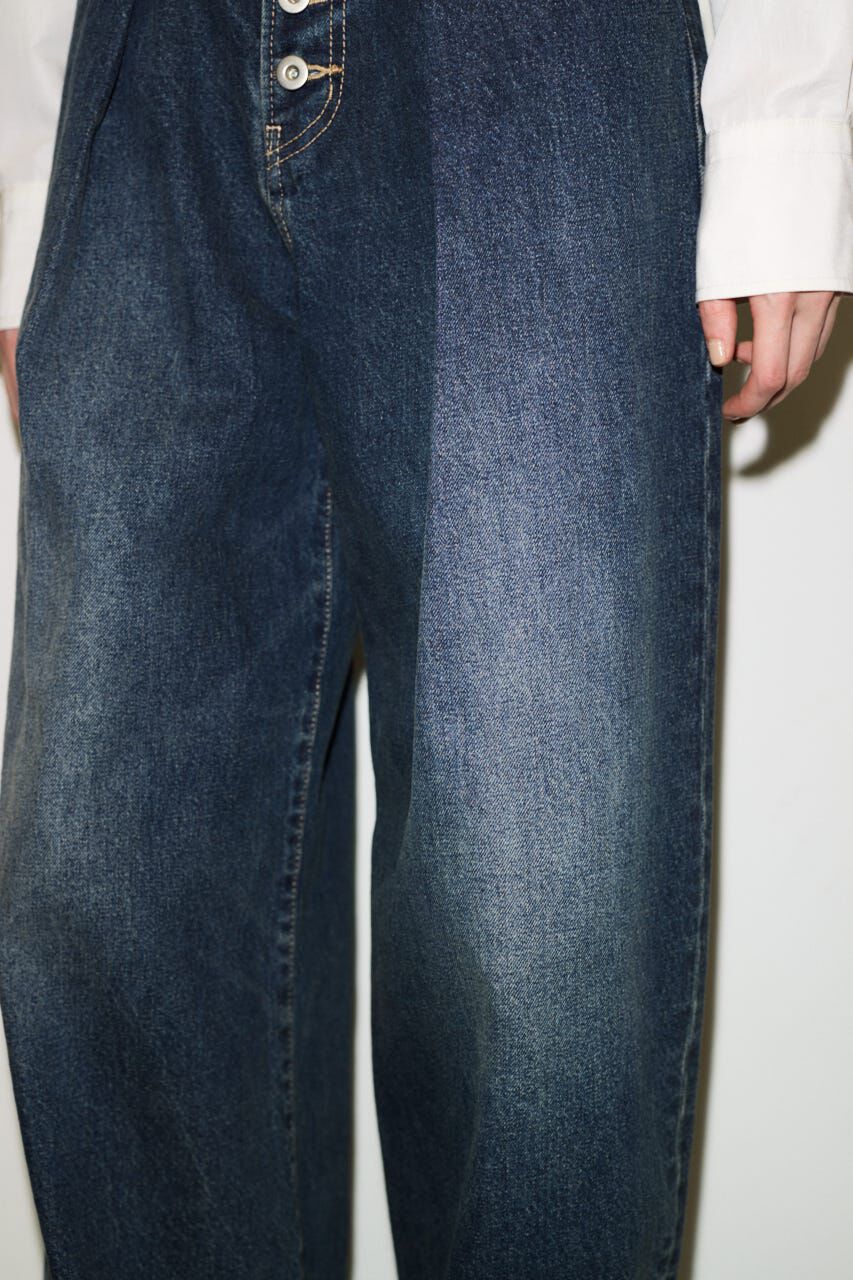 SLY「BUTTONFLY TUCK LOOSE PT-AB」|デニム|