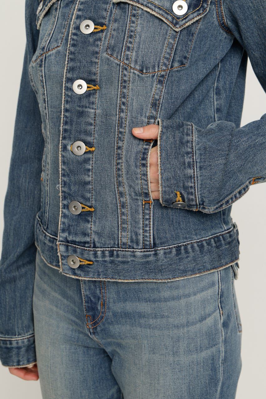 SLY「BELTED COMPACT DENIM ジャケット」|デニムジャケット|
