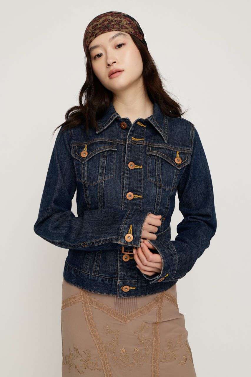 SLY「BELTED COMPACT DENIM ジャケット」|デニムジャケット|