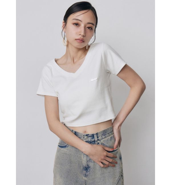 MURUA「ライティングロゴプレートTシャツ」|Tシャツ・カットソー|