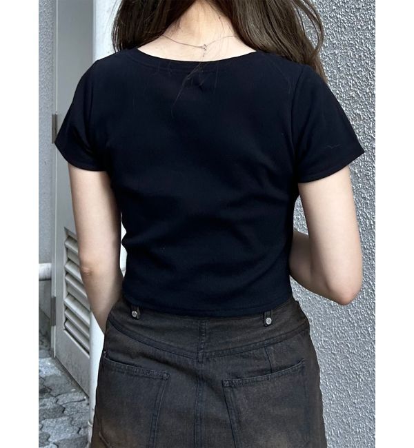 MURUA「ライティングロゴプレートTシャツ」|Tシャツ・カットソー|