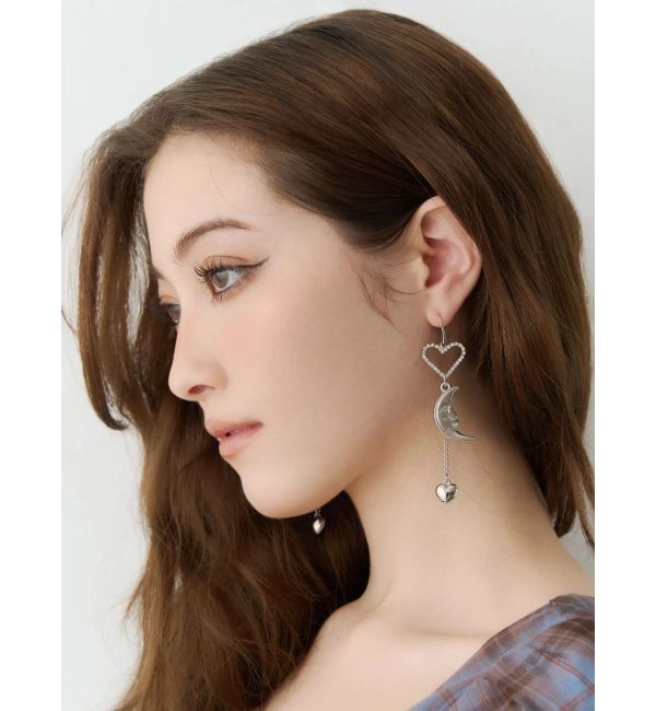 EVRIS「SUNNY MOTIF HEART ピアス」|ピアス|