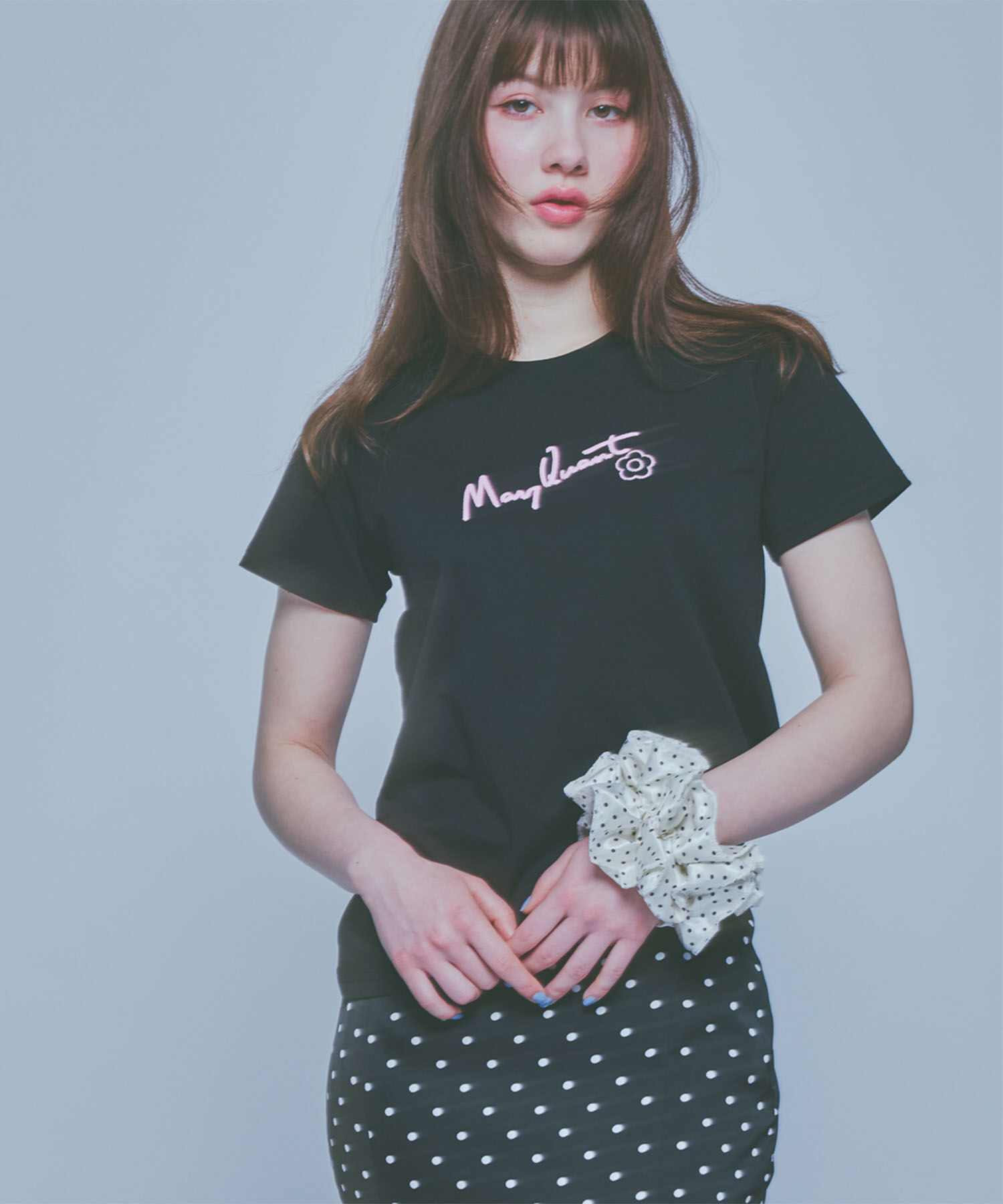 MARY QUANT「チェーンステッチ Tシャツ」|Tシャツ・カットソー|