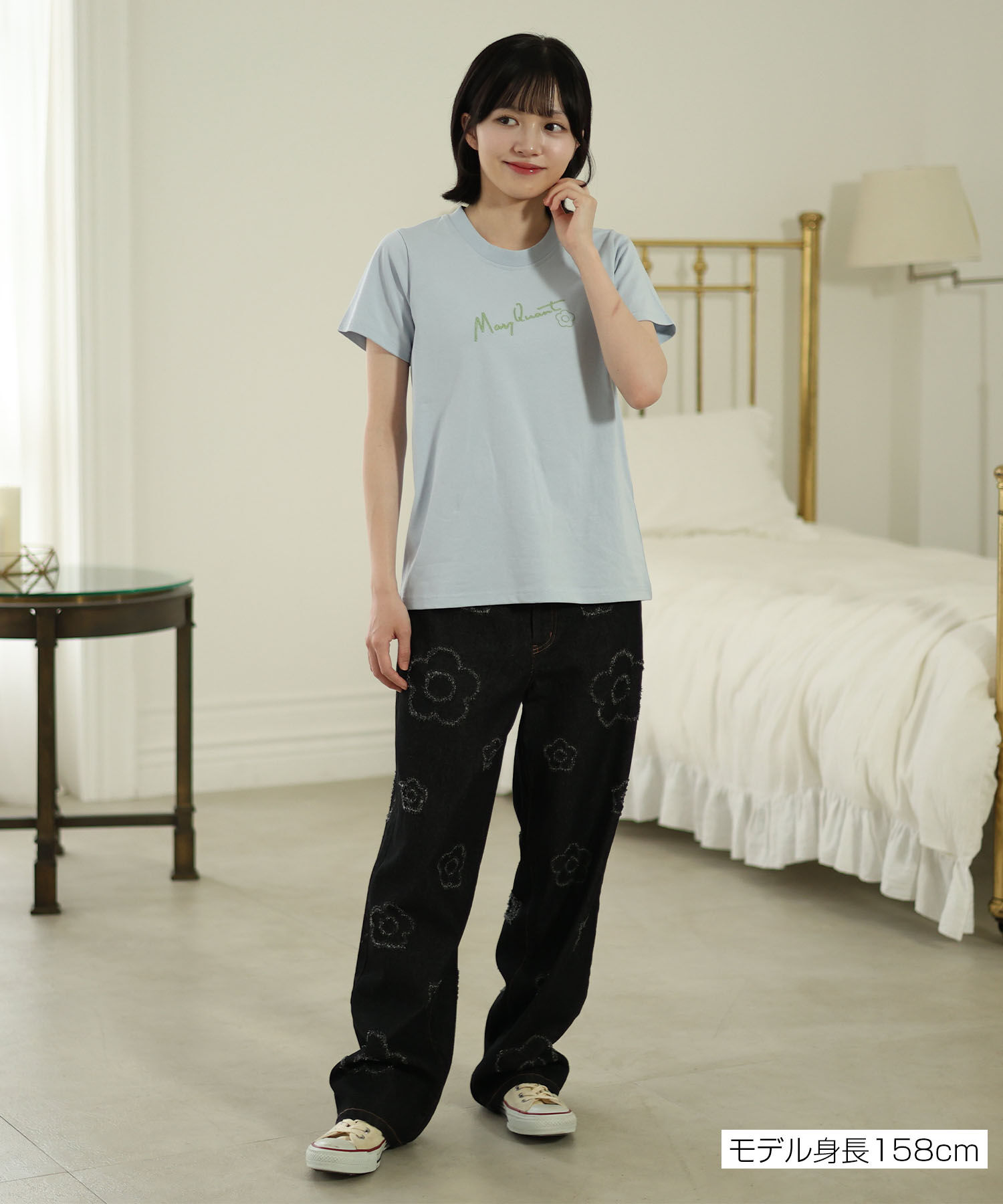 MARY QUANT「チェーンステッチ Tシャツ」|Tシャツ・カットソー|
